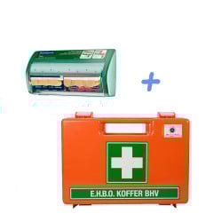 BHV Verbandkoffer + Salvequick pleisterdispenser